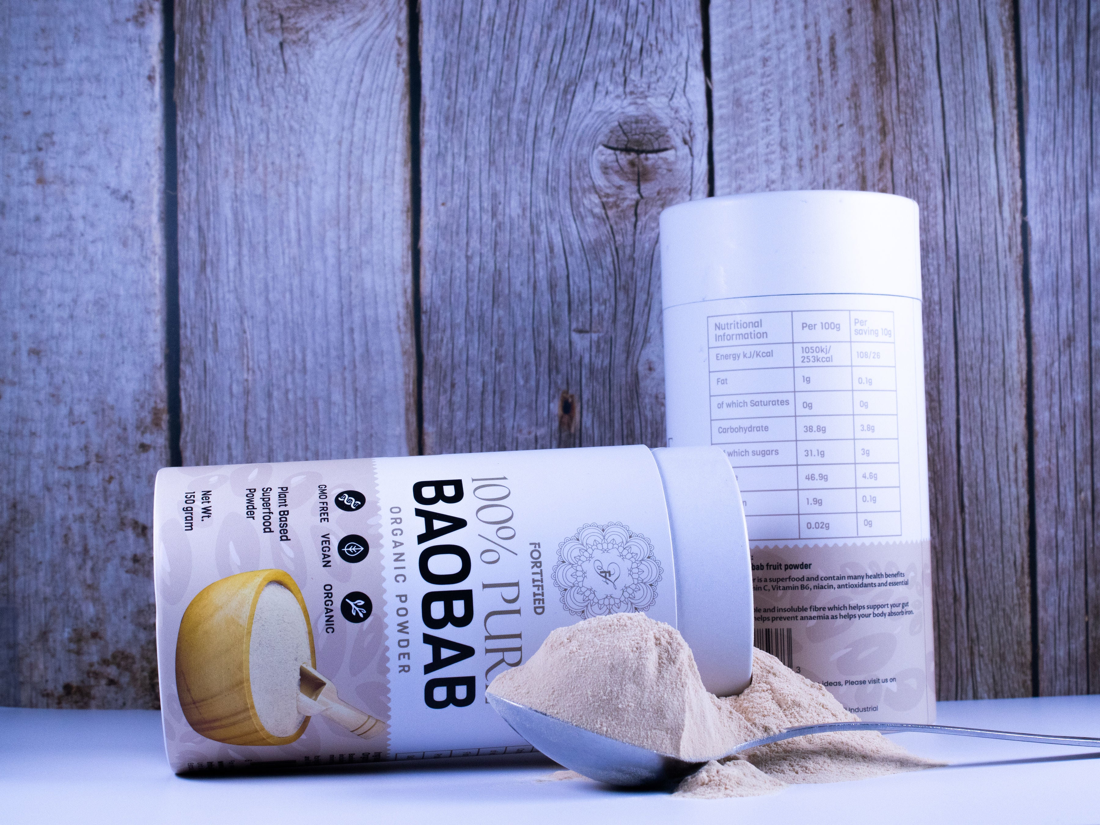 Forte 100% Pure Baobab Powder (Organic Fruit powder)