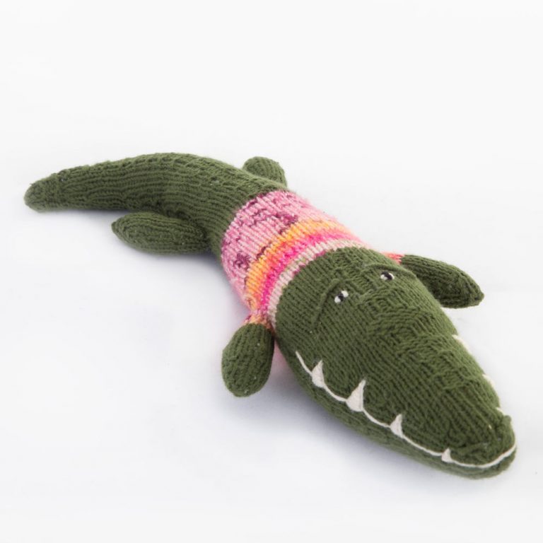 Hand Knitted "Shamwari" Original Animals  (Gogo Olive)